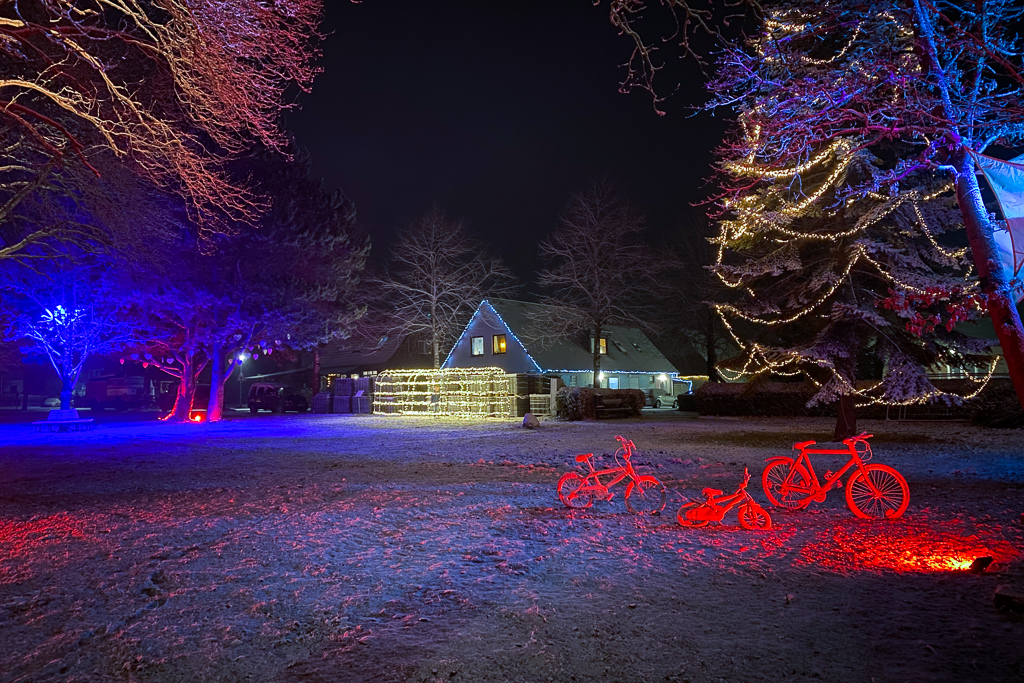 Dorfplatz Großenbrode Winterstimmung Ostsee